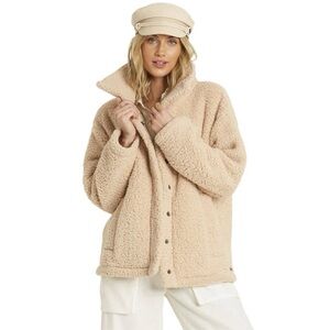 Billabong Warm Sand Cozy Days Sherpa Jacket